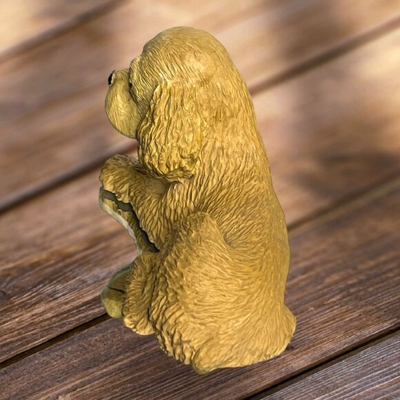 Vintage Cocker Spaniel Hand Painted Dog Figurine Signed USA Made - Picture 4 of 6